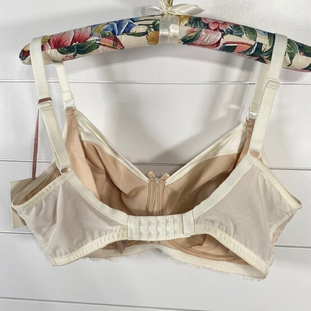 Panache Womens Sophie Nursing Bra 36DD NWT Linen Lace Wireless Adjustable Straps - Picture 4 of 15